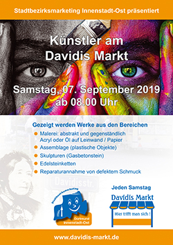 Künstler am Davidis Markt am 07.09.19
